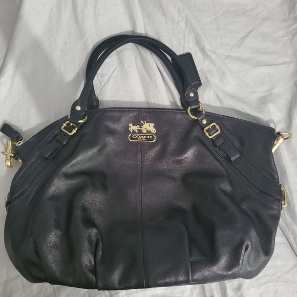 Coach leather handbag with wallet - Picture 5 of 10